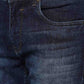 Denim Blue Washed Straight Fit Jeans | Greenfibre