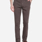 Grafite Grey Solid Super Slim Fit Casual Trouser | Greenfibre