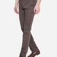 Grafite Grey Solid Super Slim Fit Casual Trouser | Greenfibre