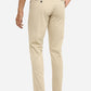 Khaki Solid Slim Fit Casual Trouser | Greenfibre