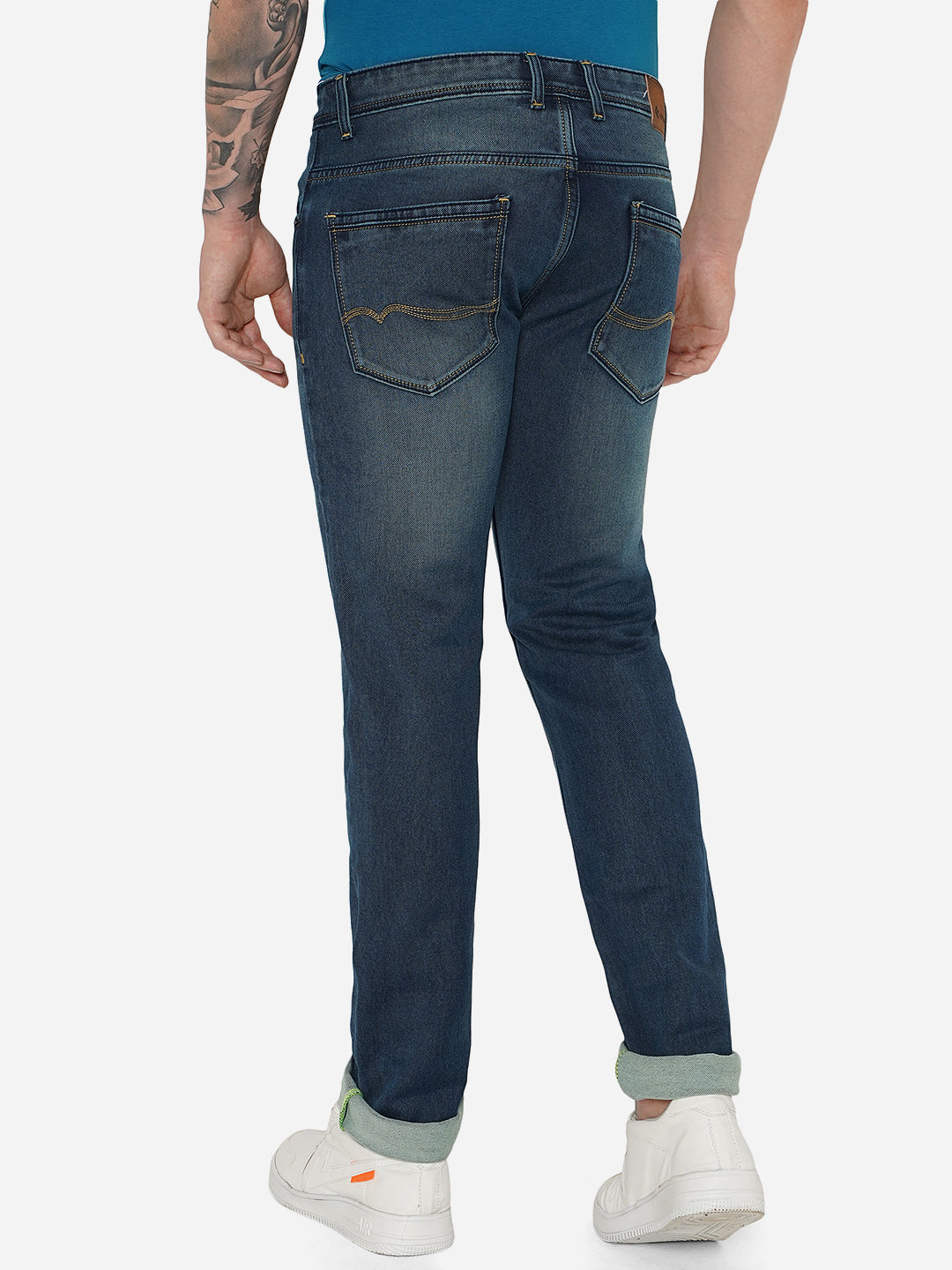 Wintage Blue Washed Narrow Fit Jeans | Greenfibre