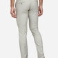 Light Grey Solid Super Slim Fit Casual Trouser | Greenfibre