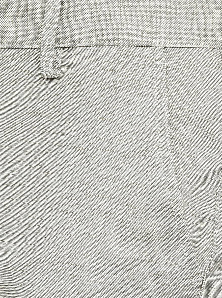 Light Grey Solid Super Slim Fit Casual Trouser | Greenfibre