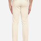 Fawn Beige Solid Slim Fit Casual Trouser | Greenfibre