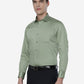 Green Solid Slim Fit Formal Shirt | Greenfibre