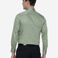 Green Solid Slim Fit Formal Shirt | Greenfibre