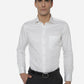 White Solid Slim Fit Formal Shirt | Greenfibre