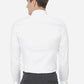 White Solid Slim Fit Formal Shirt | Greenfibre