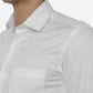 White Solid Slim Fit Formal Shirt | Greenfibre