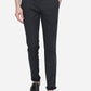 Navy Blue Solid Super Slim Fit Casual Trouser | Greenfibre