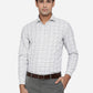 White & Black Checked Slim Fit Formal Shirt | Greenfibre