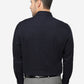 Navy Blue Solid Slim Fit Party Wear Shirt | Greenfibre