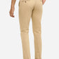 Beige Solid Super Slim Fit Casual Trouser | Greenfibre