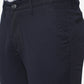 Navy Blue Solid Neo Fit Casual Trouser | Greenfibre