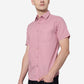 Mauve Pink Printed Slim Fit Casual Shirt | Greenfibre