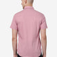 Mauve Pink Printed Slim Fit Casual Shirt | Greenfibre