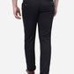 Black Solid Super Slim Fit Casual Trouser | Greenfibre