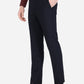 Navy Blue Solid Slim Fit Formal Trouser | Greenfibre