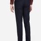 Navy Blue Solid Slim Fit Formal Trouser | Greenfibre