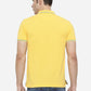 Light Yellow Solid Slim Fit Polo T-Shirt | Greenfibre