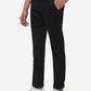 Black Solid Super Slim Fit Casual Trouser | Greenfibre