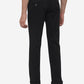 Black Solid Super Slim Fit Casual Trouser | Greenfibre