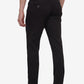 Black Solid Neo Fit Casual Trouser | Greenfibre