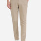 Khaki Solid Neo Fit Casual Trouser | Greenfibre