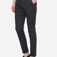 Navy Blue Solid Neo Fit Casual Trouser | Greenfibre