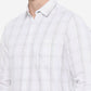 White Checked Slim Fit Semi Casual Shirt | Greenfibre