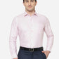 Pink Striped Slim Fit Formal Shirt | Greenfibre