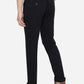 Dark Blue Solid Slim Fit Casual Trouser | Greenfibre