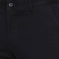 Dark Blue Solid Slim Fit Casual Trouser | Greenfibre