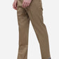 Light Khaki Solid Classic Fit Formal Trouser | Greenfibre