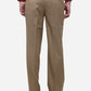 Light Khaki Solid Classic Fit Formal Trouser | Greenfibre