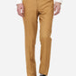 Khaki Solid Slim Fit Formal Trouser | Greenfibre