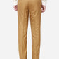 Khaki Solid Slim Fit Formal Trouser | Greenfibre