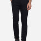 Navy Blue Solid Super Slim Fit Casual Trouser | Greenfibre