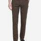 Brown Solid Super Slim Fit Casual Trouser | Greenfibre