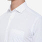 White Printed Regular Fit Formal Shirt | Greenfibre