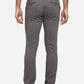 Grey Solid Super Slim Fit Casual Trouser | Greenfibre