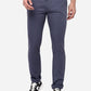 Blue Solid Slim Fit Casual Trouser | Greenfibre