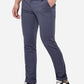 Blue Solid Slim Fit Casual Trouser | Greenfibre