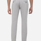 Light Grey Solid Super Slim Fit Casual Trouser | Greenfibre