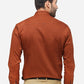 Brick Red Solid Slim Fit Party Wear Shirt | Greenfibre