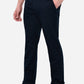 Navy Blue Solid Slim Fit Casual Trouser | Greenfibre