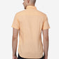 Peach Solid Slim Fit Casual Shirt | Greenfibre