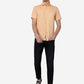 Peach Solid Slim Fit Casual Shirt | Greenfibre