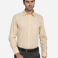 Peach Solid Regular Fit Formal Shirt | Greenfibre