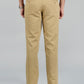 Khaki Solid Slim Fit Casual Trouser | Greenfibre